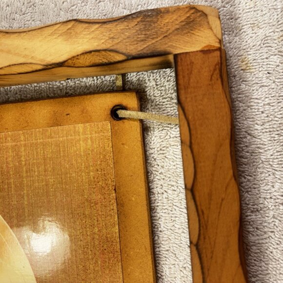 Elvis Picture Of 45 Record Mounted On Wood In Wooden Frame - Picture 3 of 16